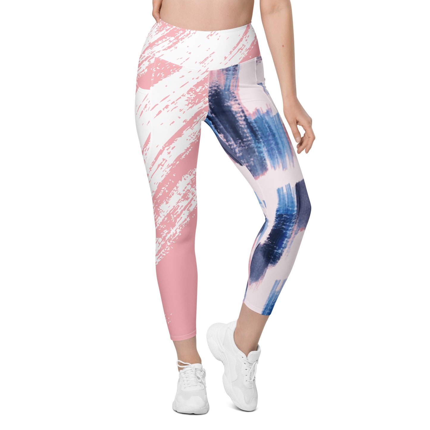 Leggings with pockets- Pink Splash