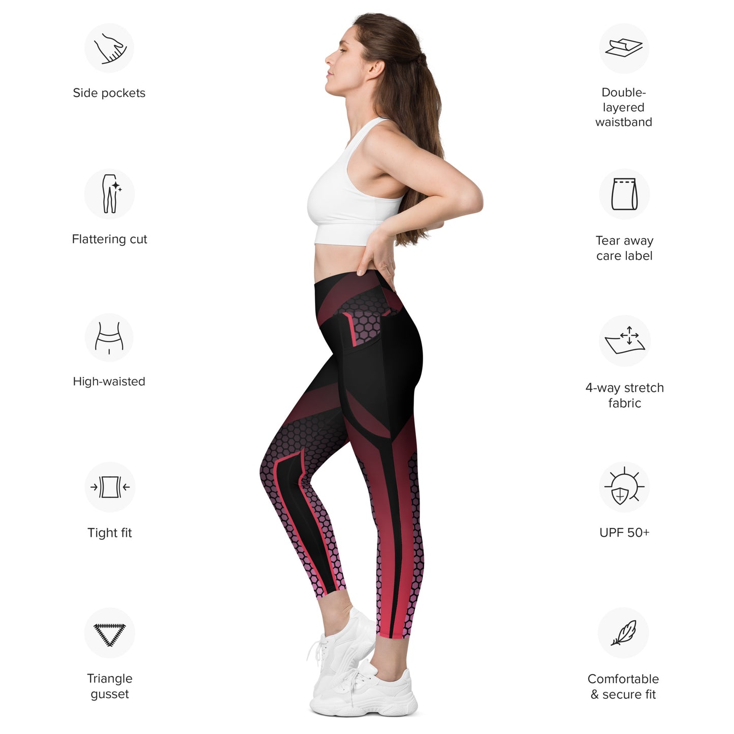 Leggings with pockets - Hexed