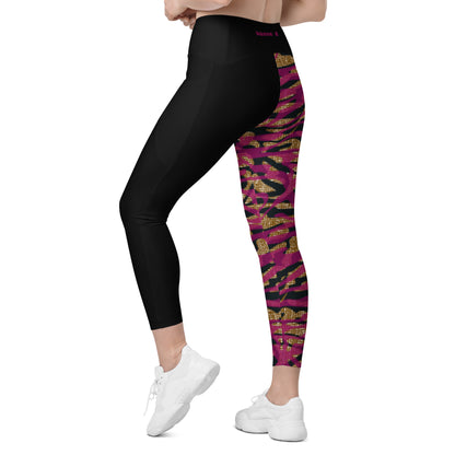 Leggings with pockets - Black Magic