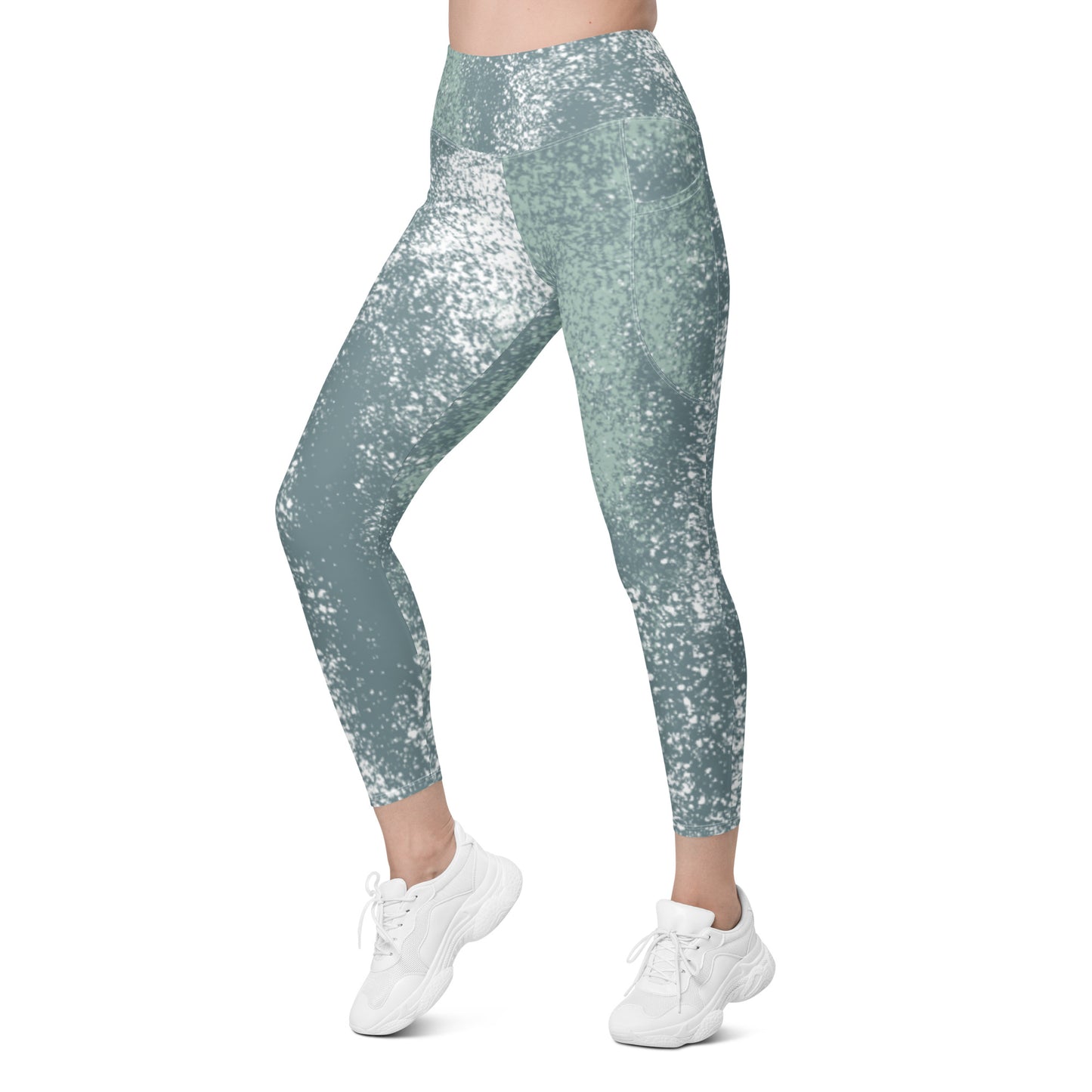Leggings w/pockets -  Seafoam Splash