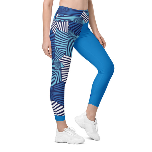 Leggings with pockets - Blue Fandango