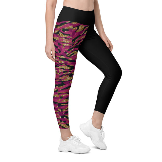 Leggings with pockets - Black Magic