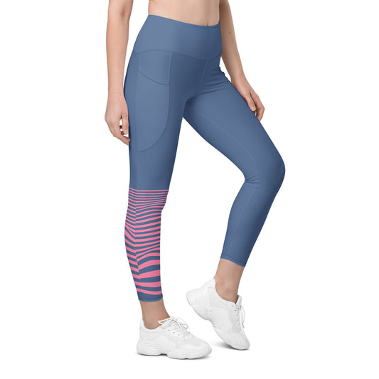 Leggings with pockets - CarpeDiem Blue