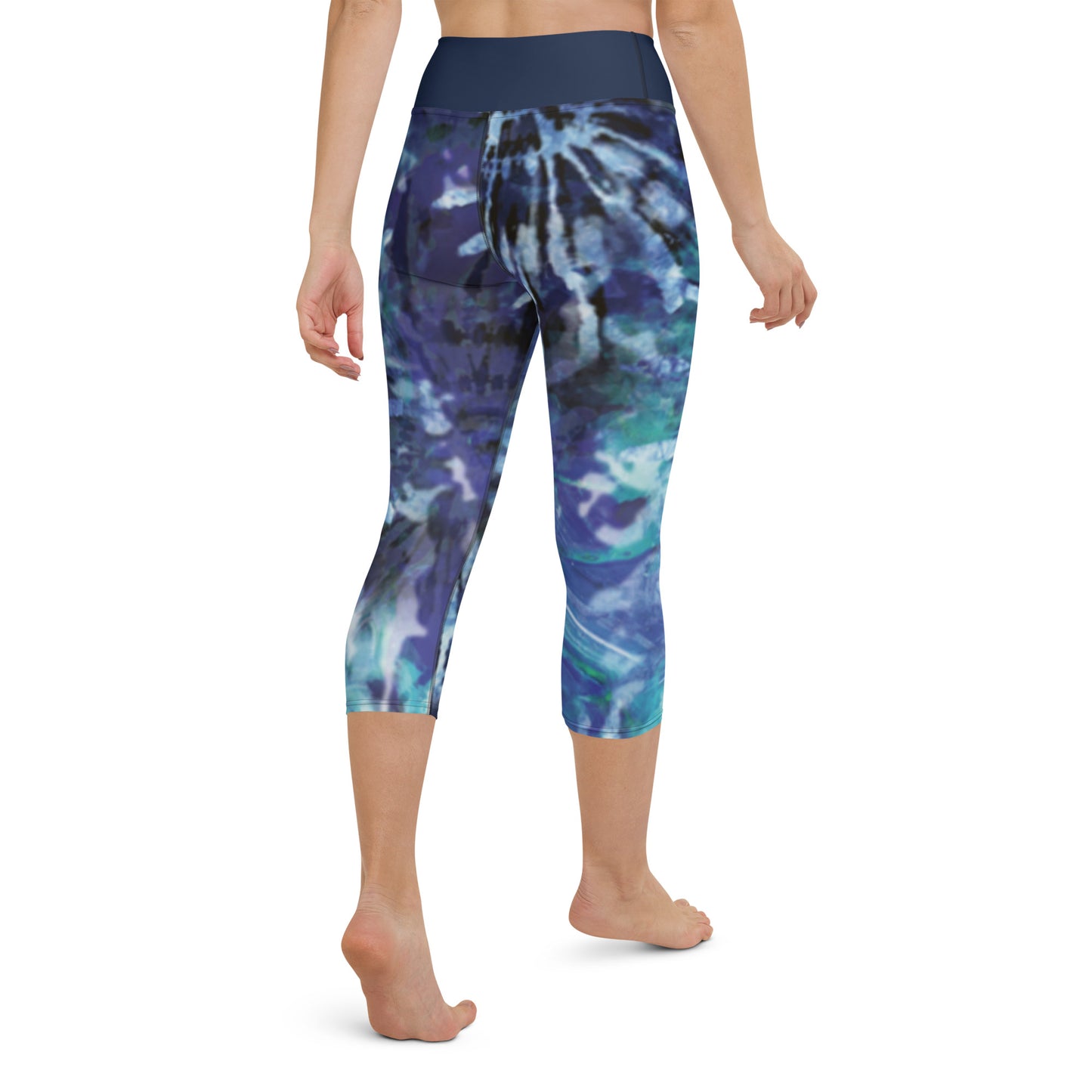 Yoga Capri - Splash Blues