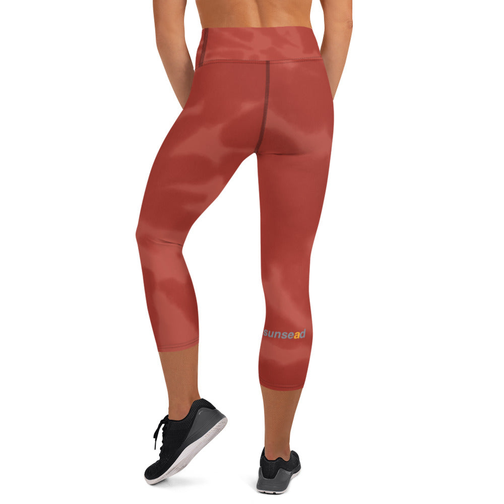 Yoga Capri Leggings - Smoke-Brick