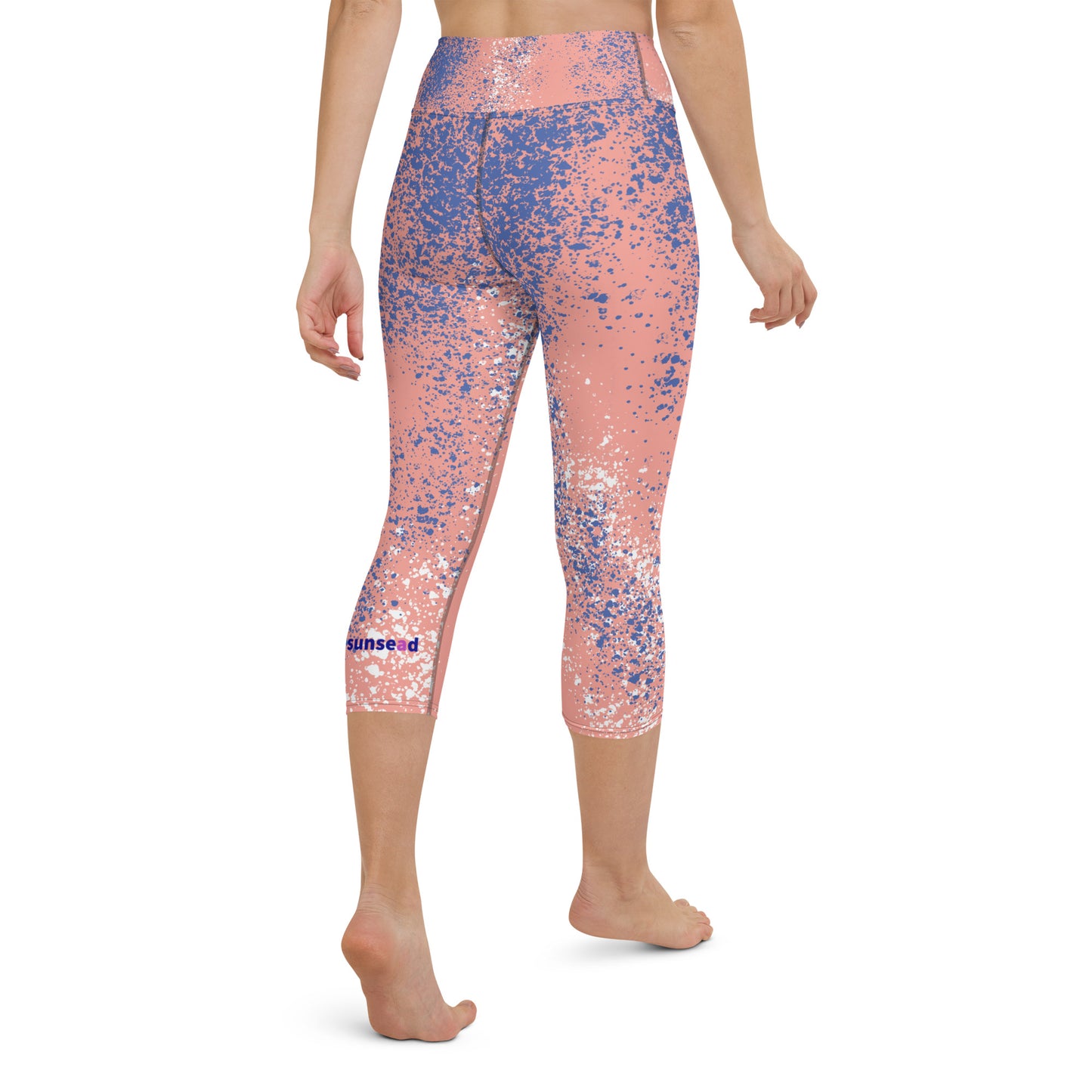 Yoga Capri Leggings - Splash