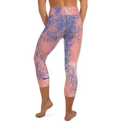 Yoga Capri Leggings - Splash