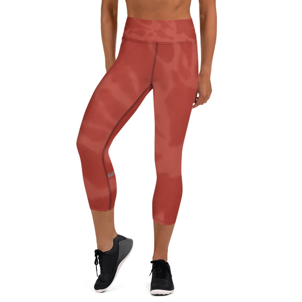 Yoga Capri Leggings - Smoke-Brick