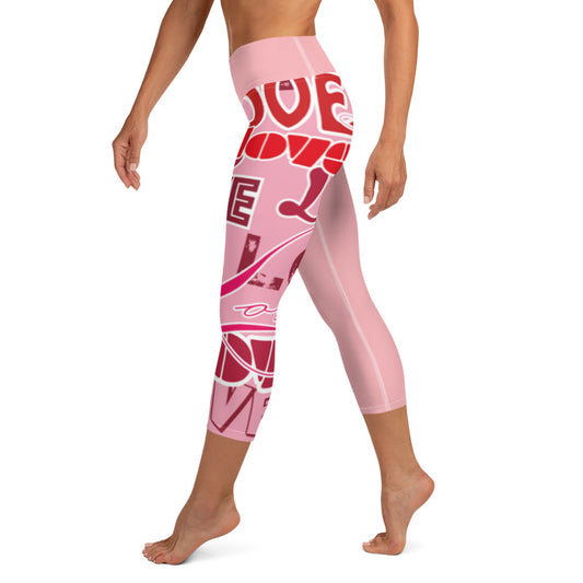 Yoga Capri Leggings Love