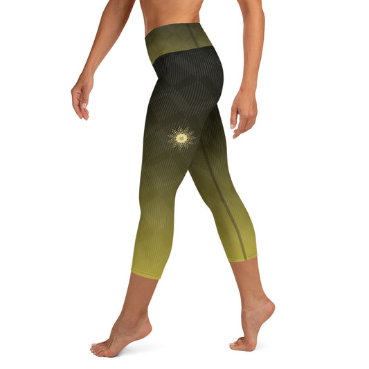 Yoga Capri Leggings - Sunset