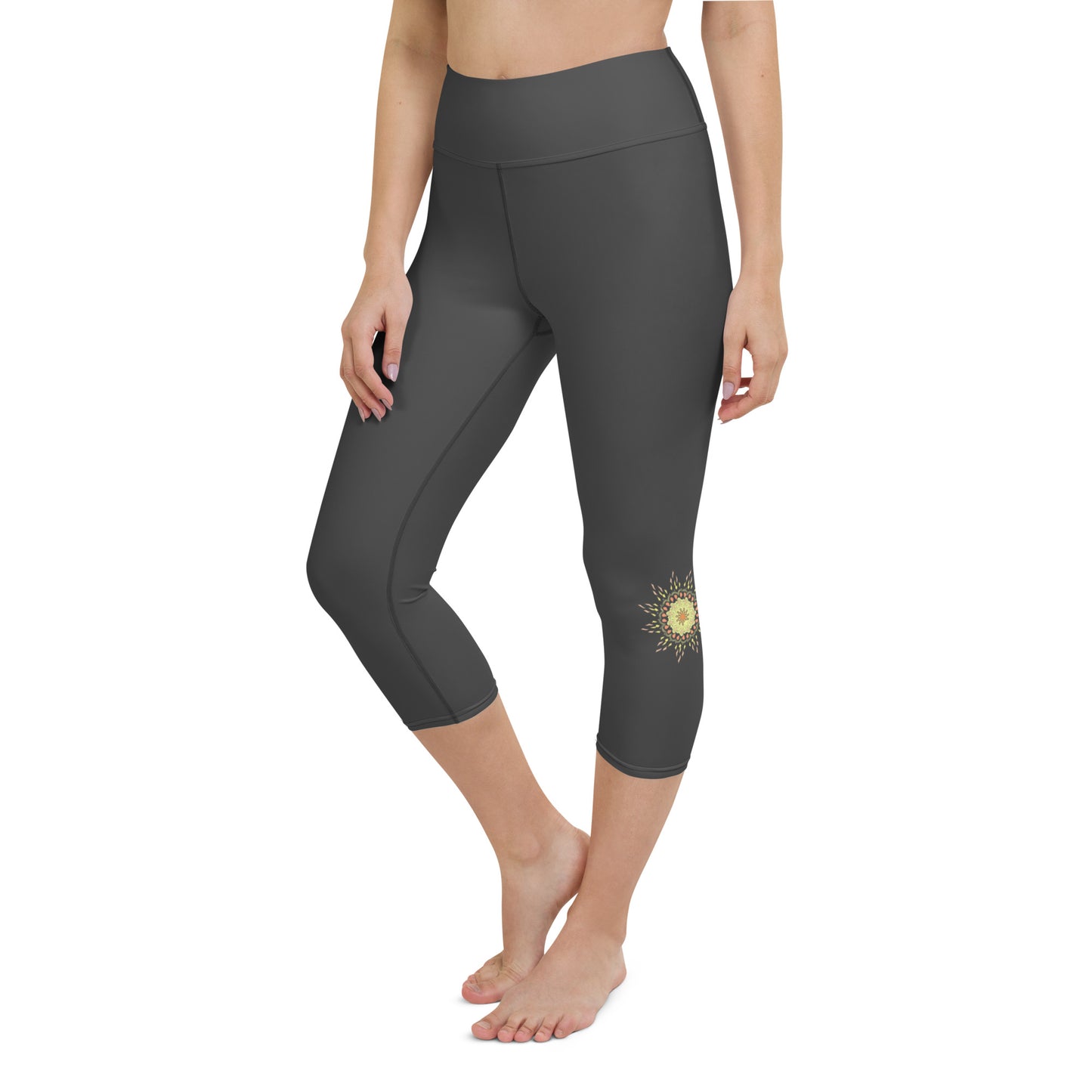 Yoga Capri Leggings -Sunshine