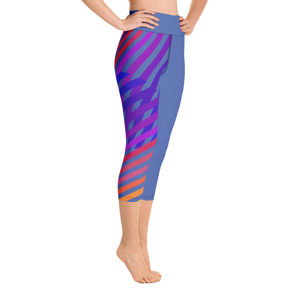 Yoga Capri Leggings - Prism