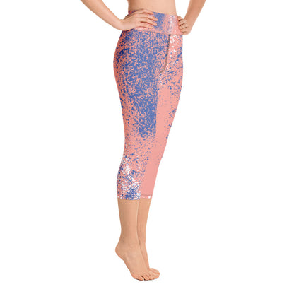 Yoga Capri Leggings - Splash