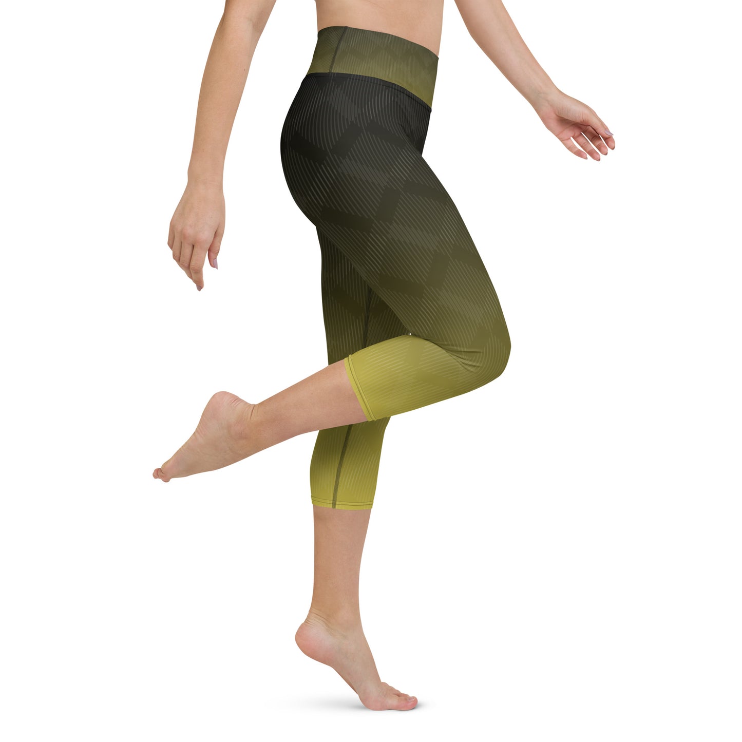 Yoga Capri Leggings - Sunset