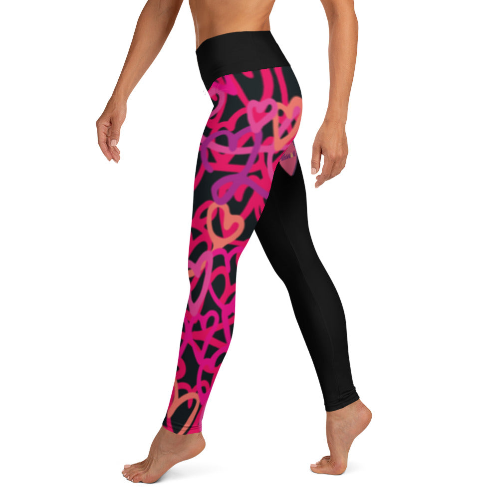 Yoga Leggings - Heart Filled