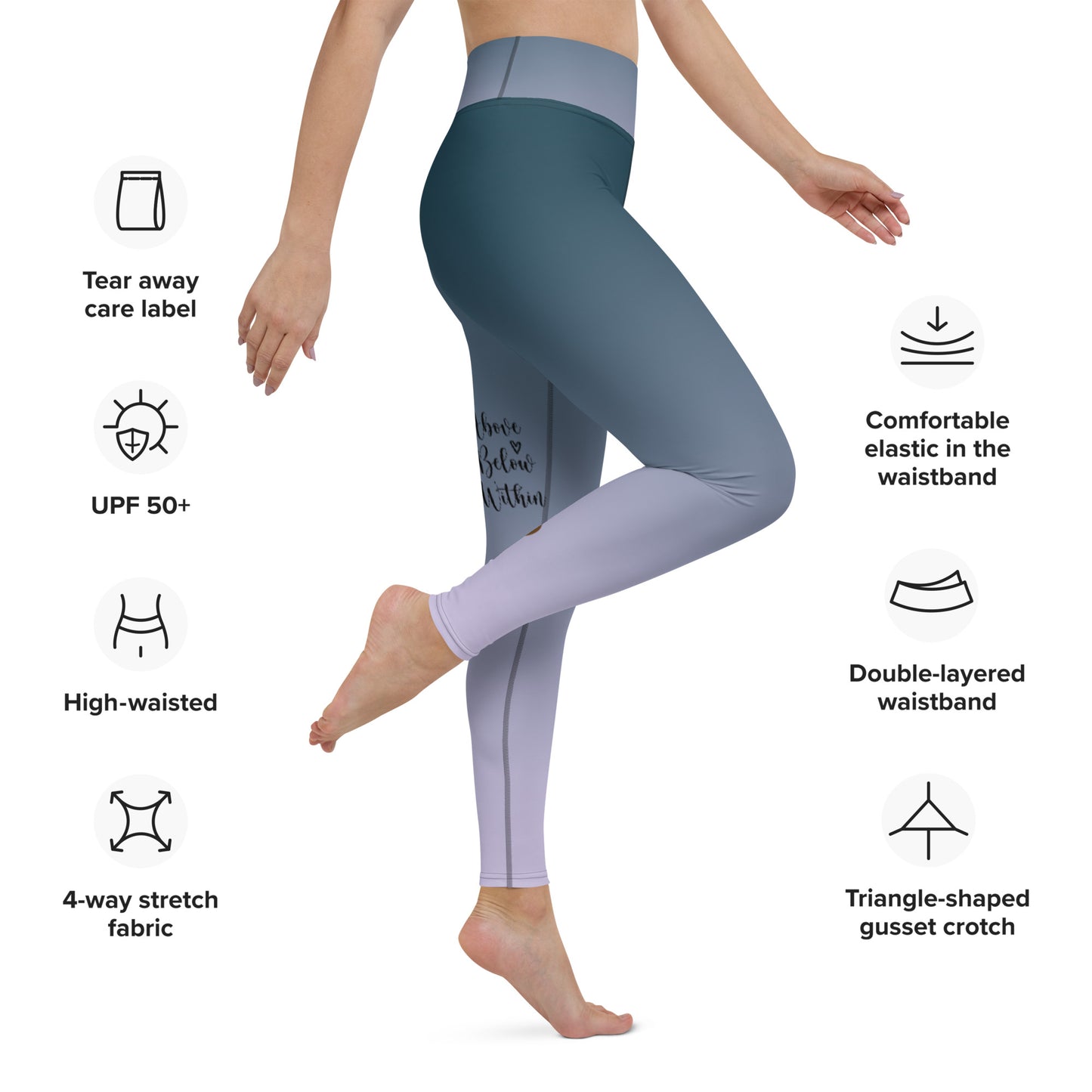 Yoga Leggings - Peace Within