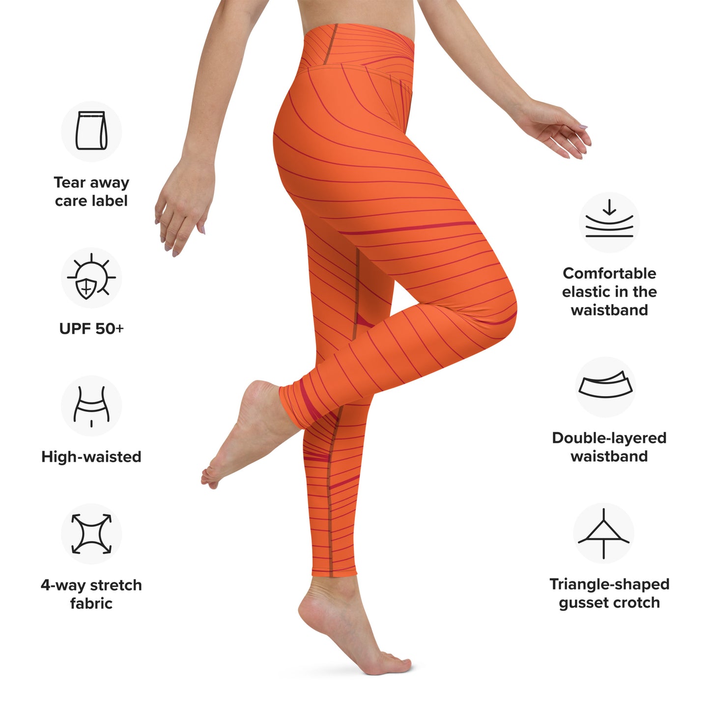 Yoga Leggings - Tangy