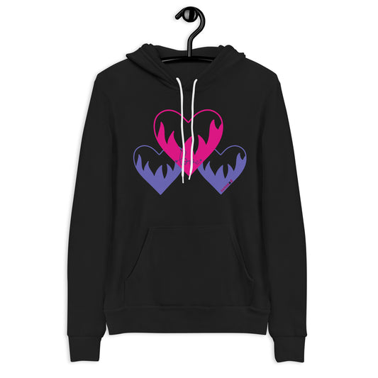 Hoodie-Triple Hearts