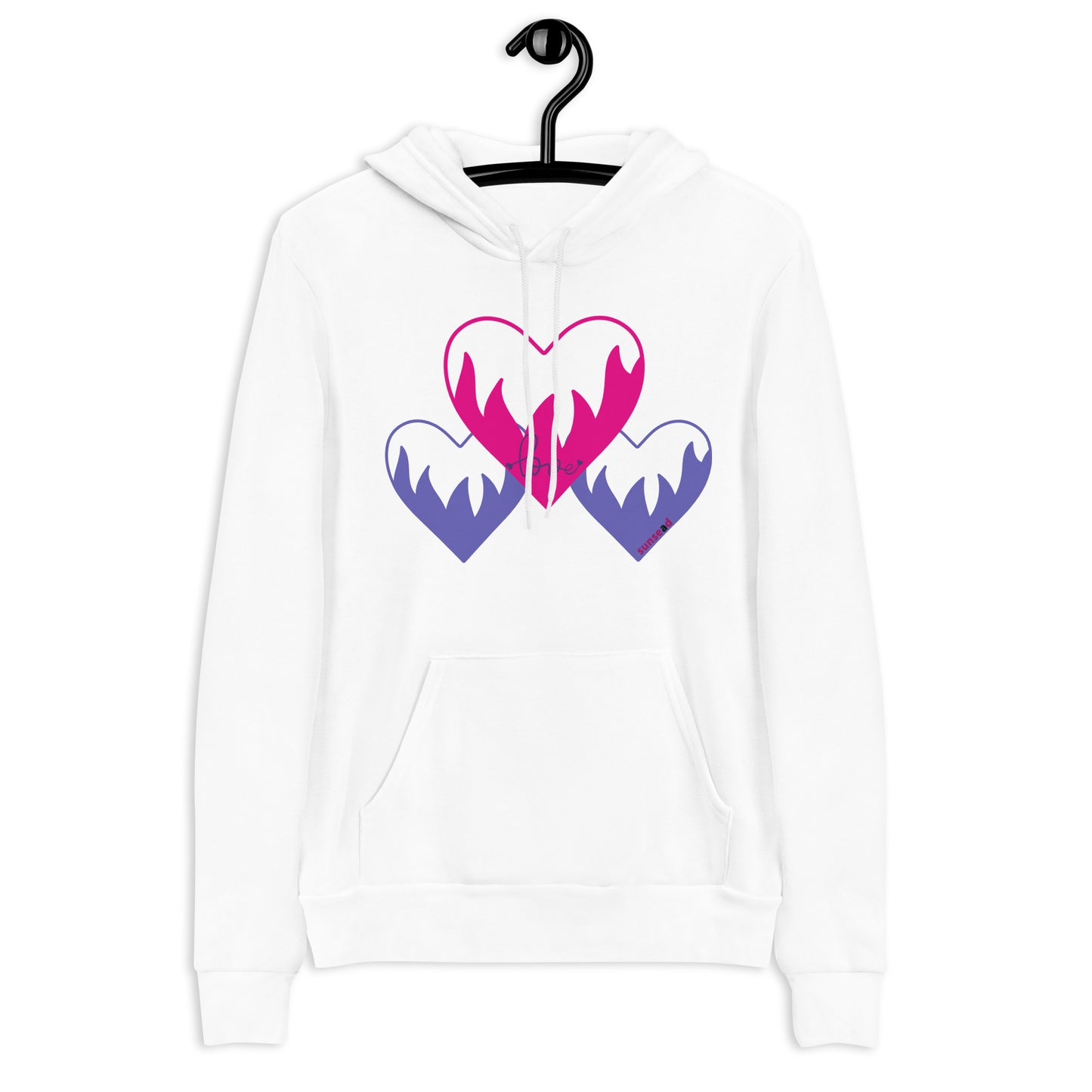 Hoodie-Triple Hearts
